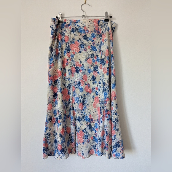 Pastel Country Core Kawaii A line Flippy Midi Skirt | Honour & Millburn  Size 16 - Picture 5 of 8